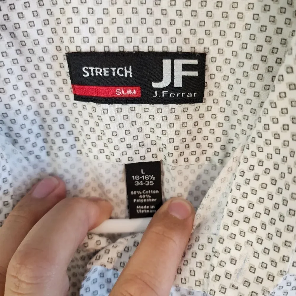 Men's JF J. Ferrar longsleeve button down shirt, size Large